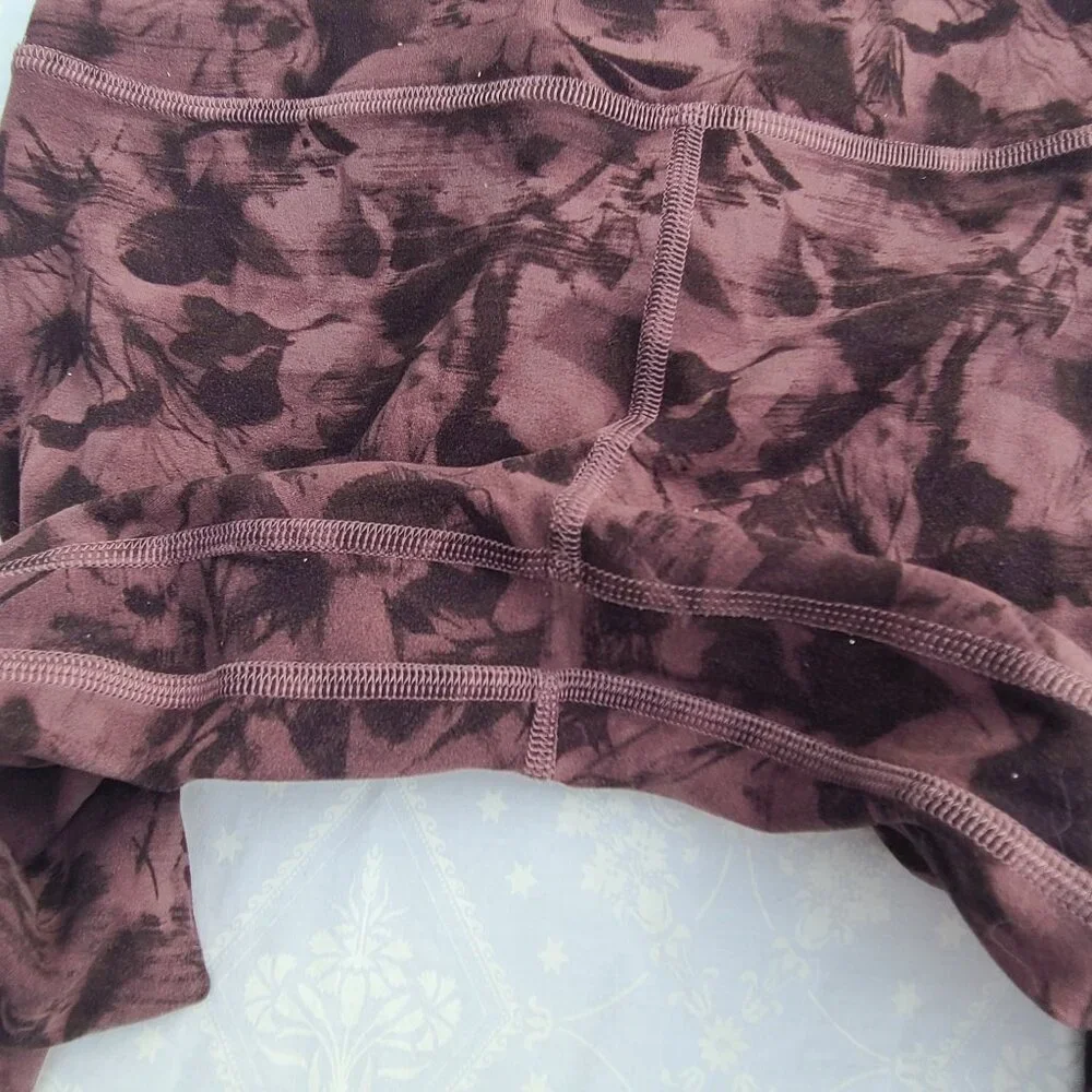 Lululemon Align Pant 28" - Mini Dusk Floral Antique Bark Black - Size 6 - Picture 8 of 16